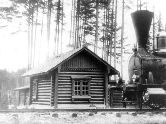 ТАК ВЫГЛЯДЕЛА ЖЕЛЕЗНАЯ ДОРОГА В 1870 ГОДУ.
