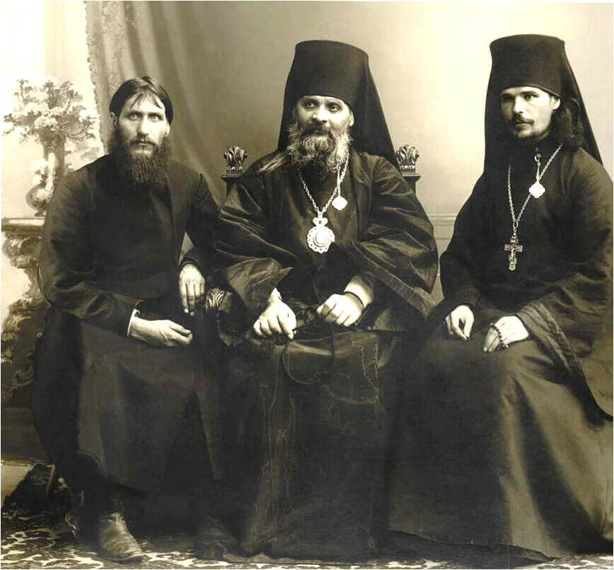 Григорий Распутин, епископ Гермоген и монах Илиодор