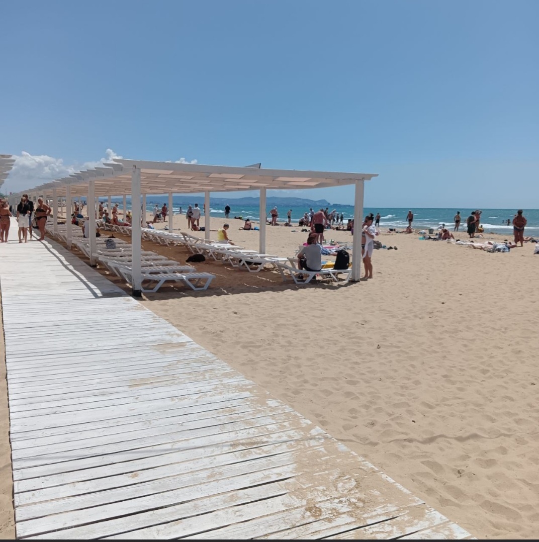 Пляж в Витязево 