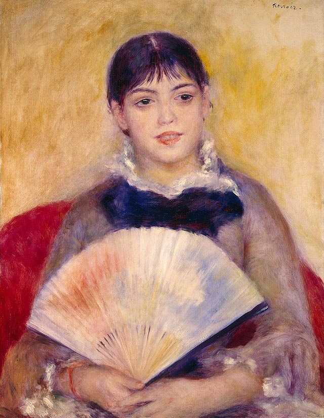 Пьер Огюст Ренуар. "Дама с веером", 1881 г.