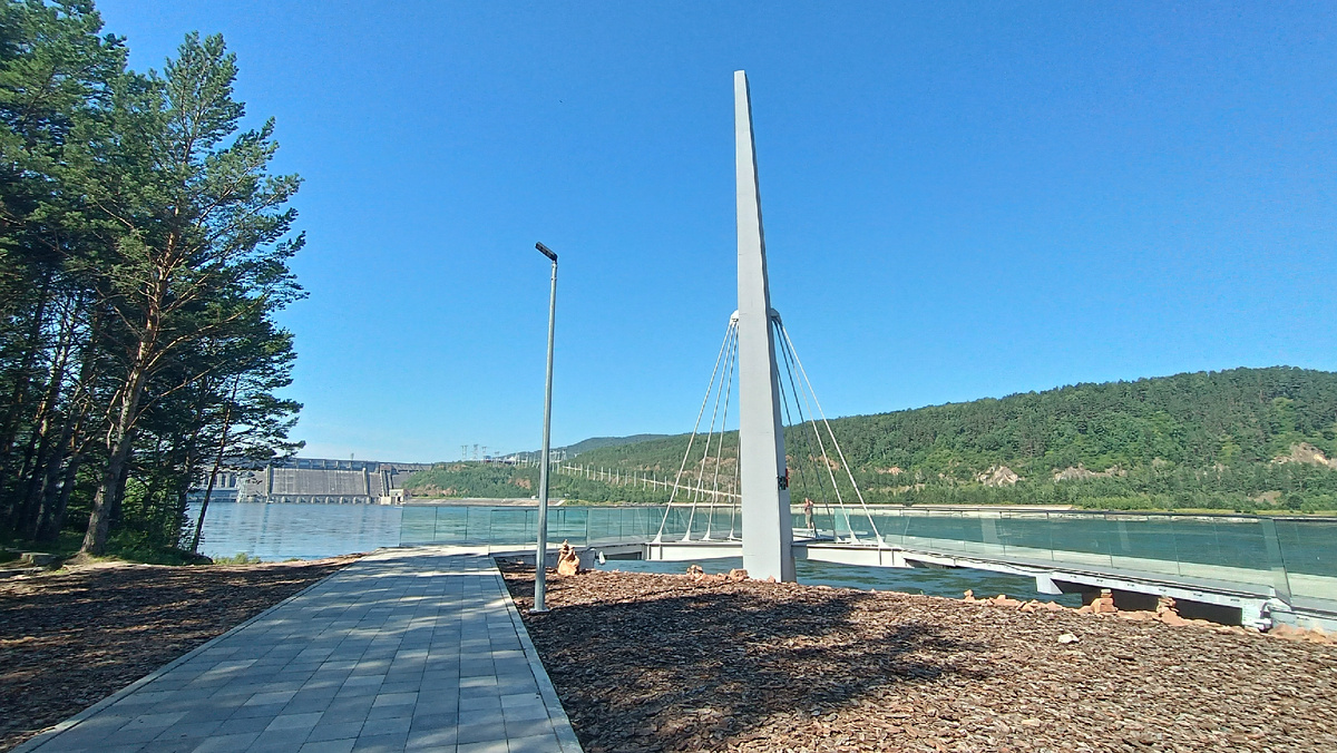 Смотровая площадка на Красноярской ГЭС