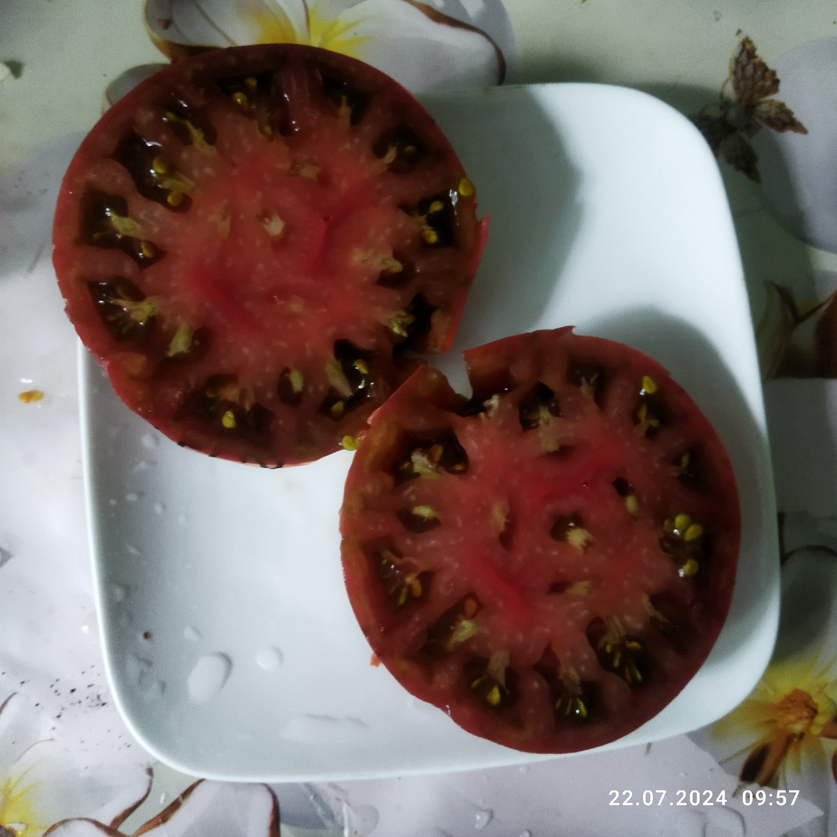 22 июля 2024 год. Вес этого помидора был около 300 грамм