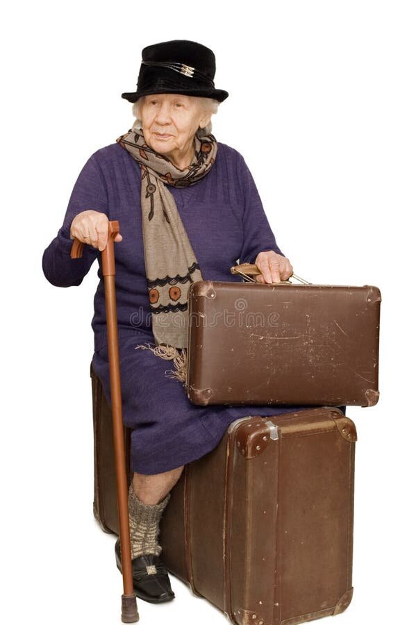 https://thumbs.dreamstime.com/b/old-lady-sits-suitcase-12200647.jpg