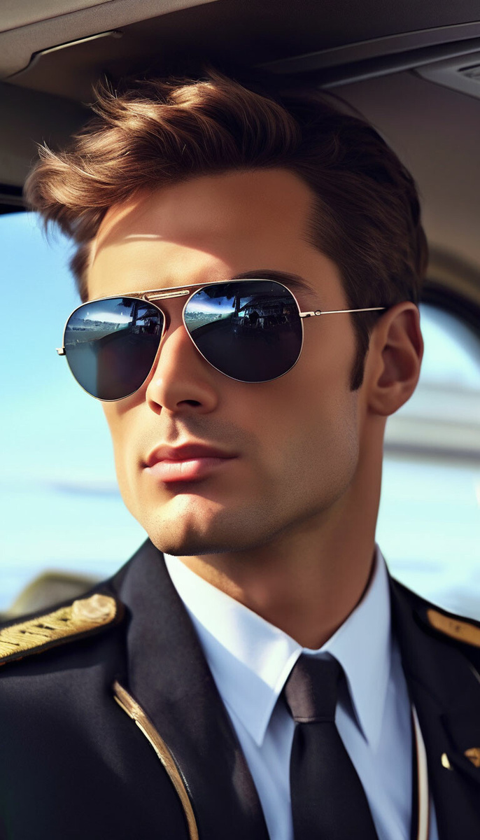 Александр всегда отличался харизмой, но в форме пилота, он был неотразим.