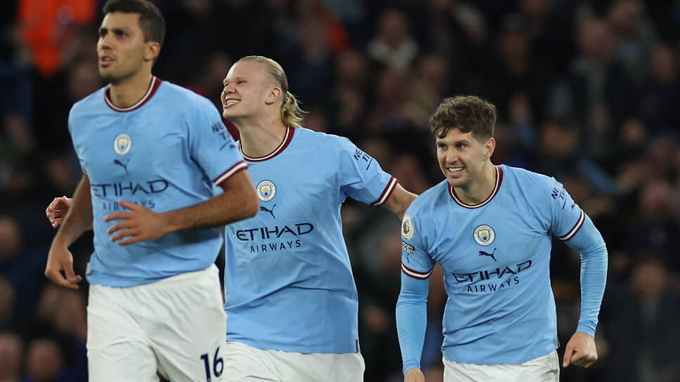 По новому контракту с Puma «Манчестер Сити» будет получать 100 млн фунтов за сезон, на 35 млн больше, чем по действующему.📷Фото: Phil Noble / Reuters