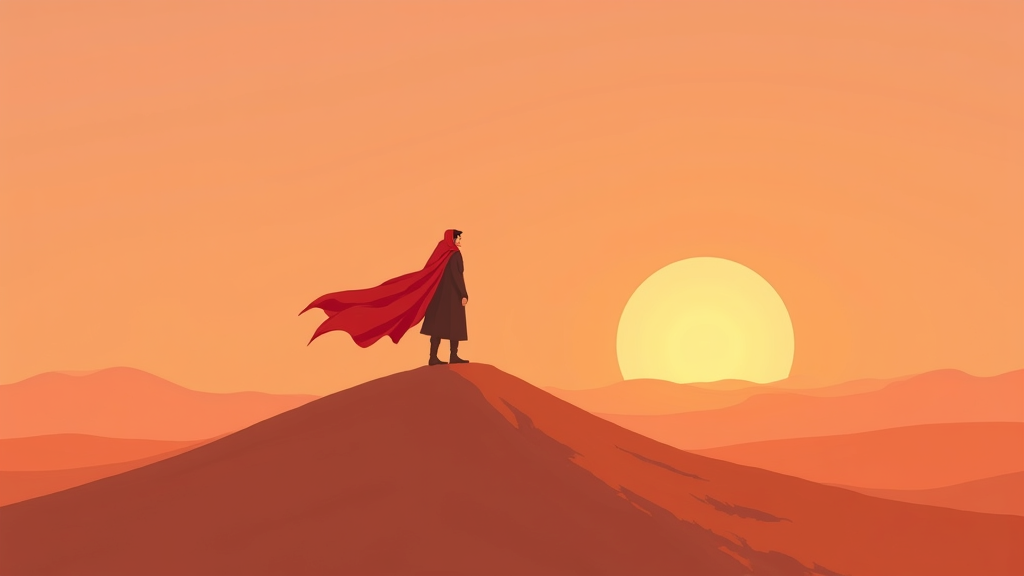 Journey - одинокий странник (сгенерировано ИИ)