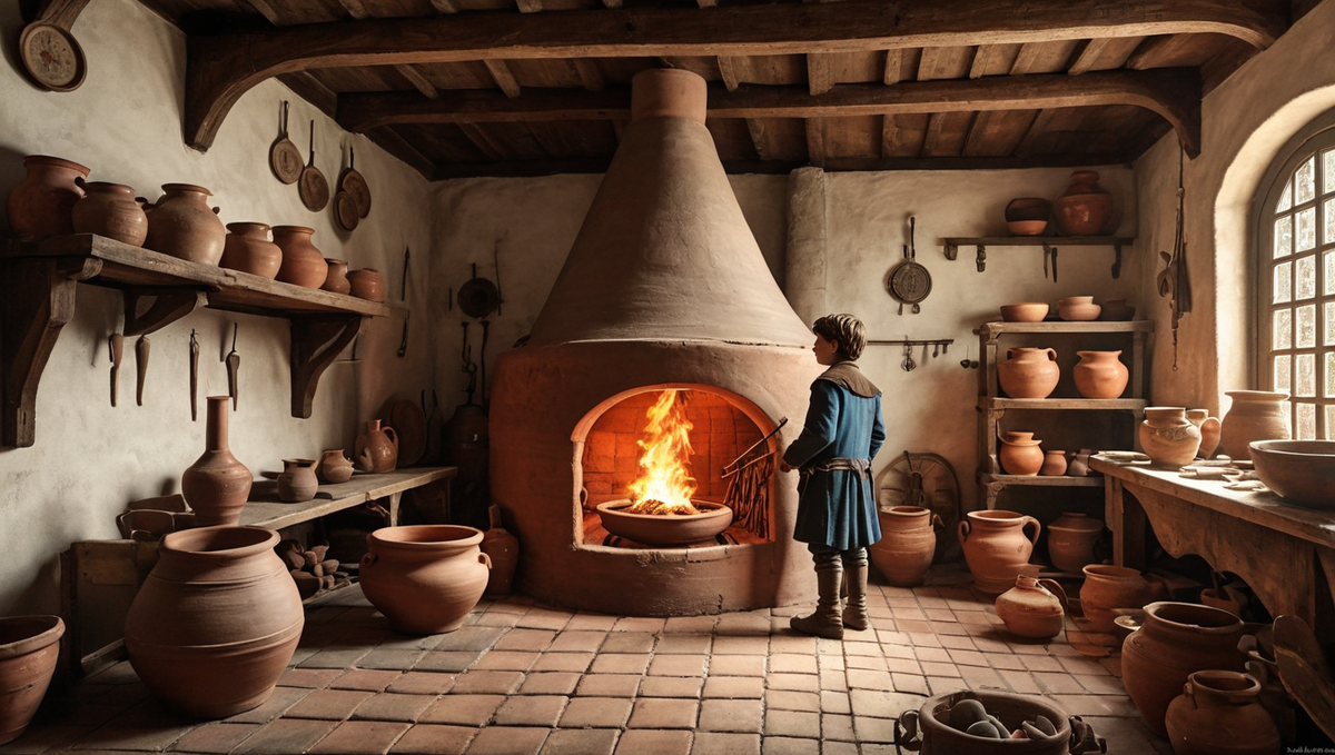 Авторская иллюстрация к голландской народной сказке "Угольный человечек"