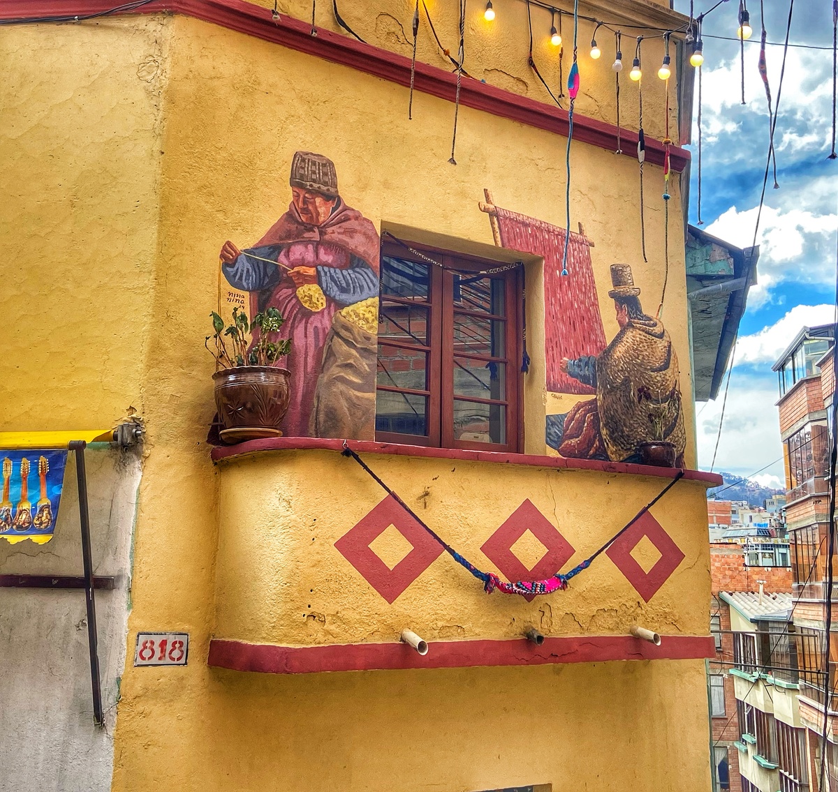 Вот такое необычное оформление балкона 