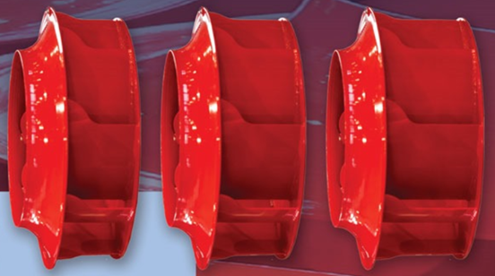 Рис. 1 Радиальные колеса с шириной 0.28, 0.33 и 0.38 Dном