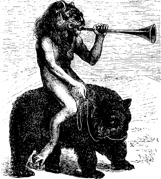 Изображение Пурсона из «Инфернального словаря» Коллена де Планси