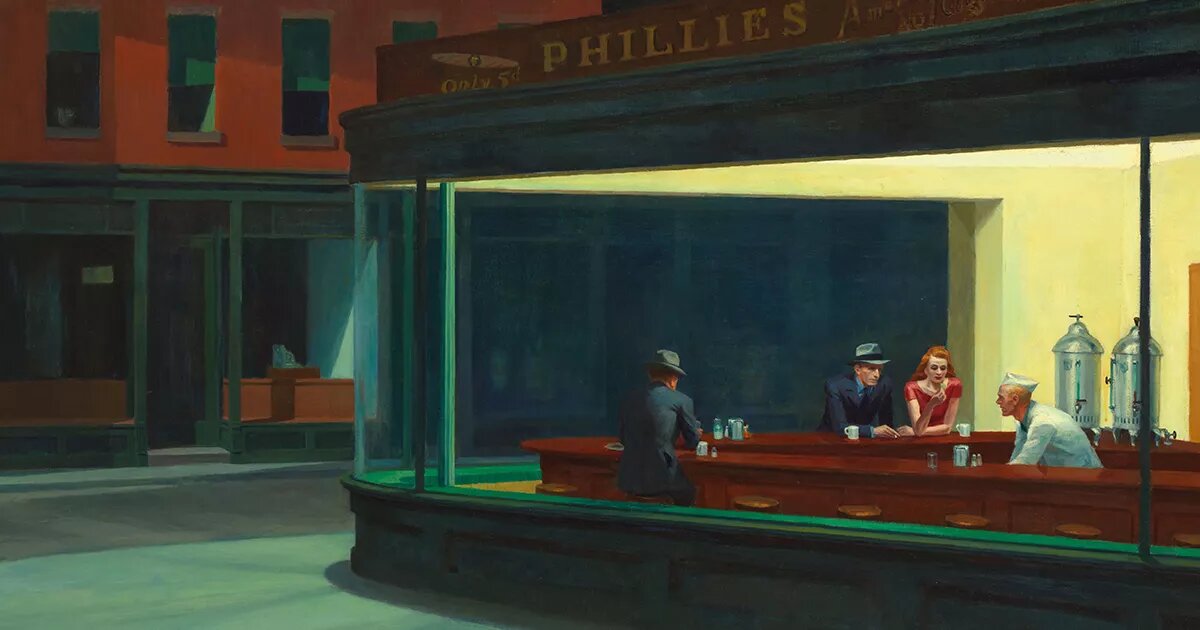 Эдвард Хоппер, "Полуночники"