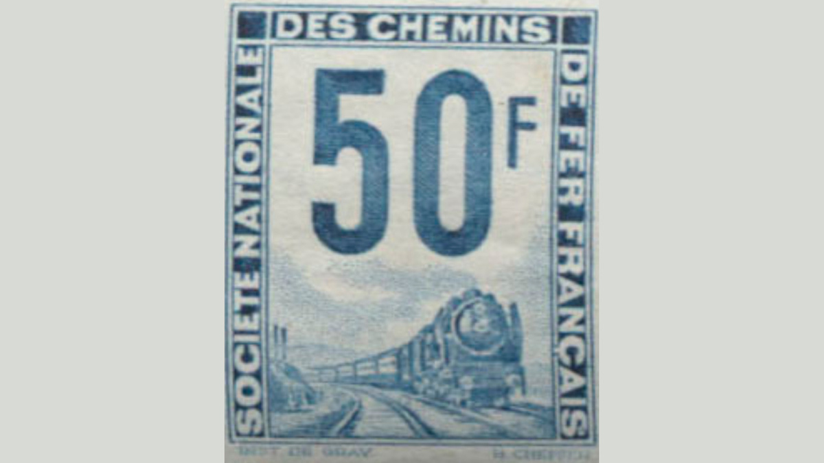 1. Франция, 1946 год, № PP 215. Поезд с паровозом. Такой марки нет!