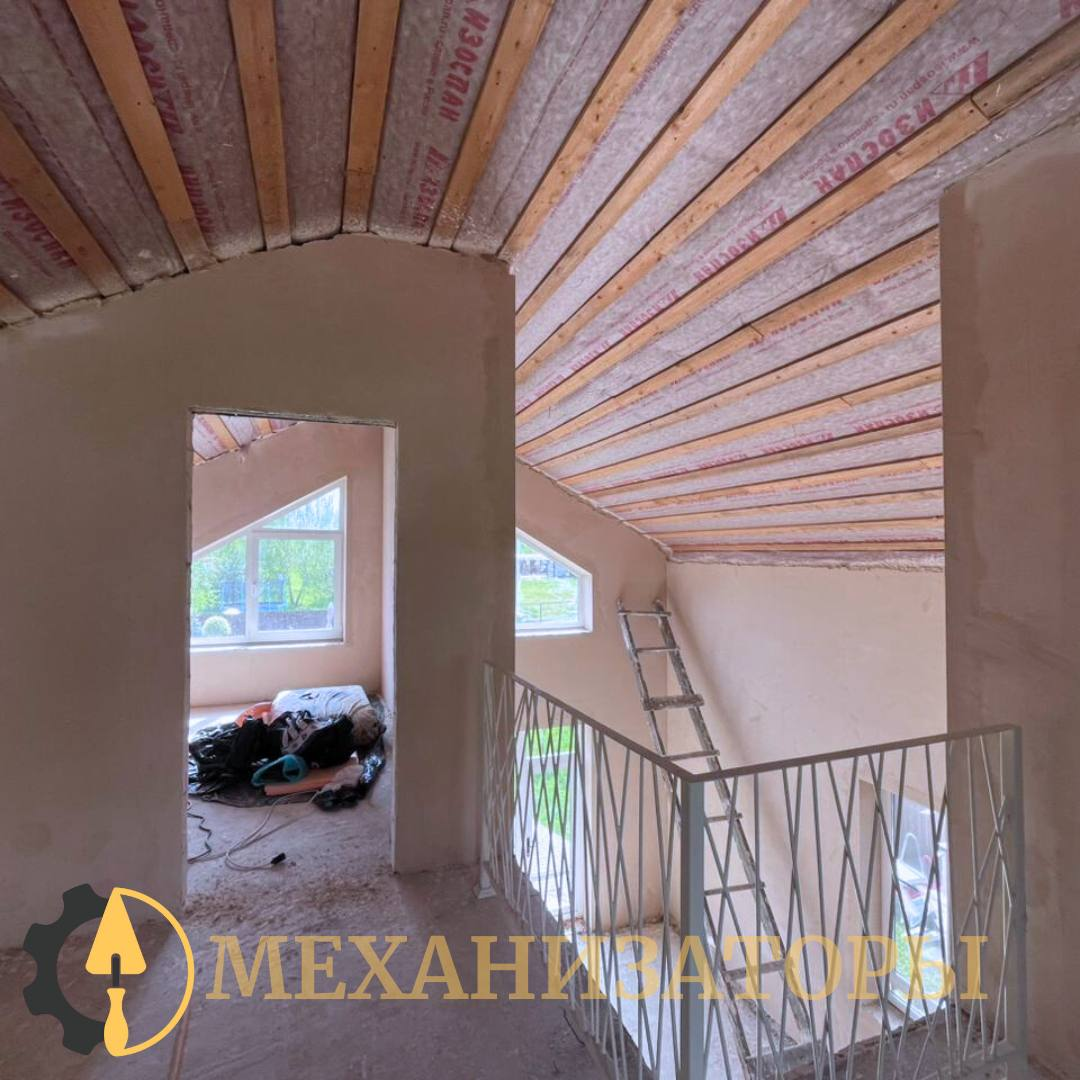 На фото: безупречная работа нашей компании. Отделка выполнена механизированным способом