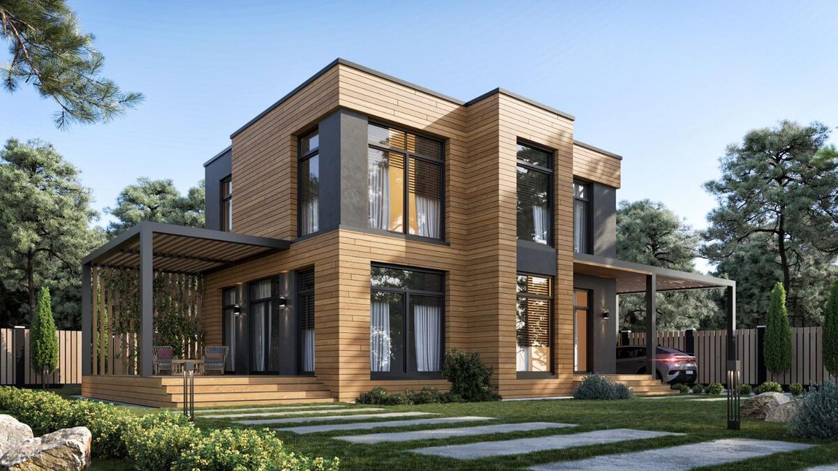 Проект индивидуального жилого дома 150 кв.м