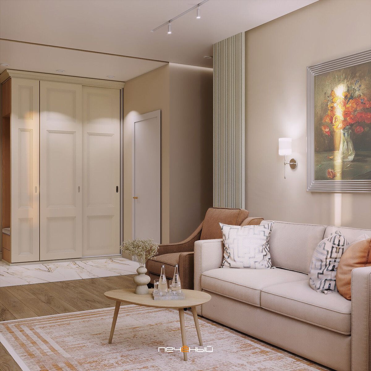 Дизайн кухни-гостиной