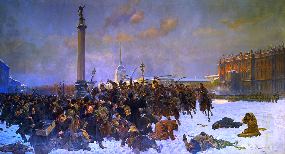 Картина Войцеха Коссака "Кровавое воскресенье"