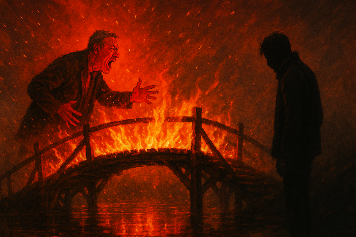 Гнев может вспыхнуть мостом, а может стать стеной.