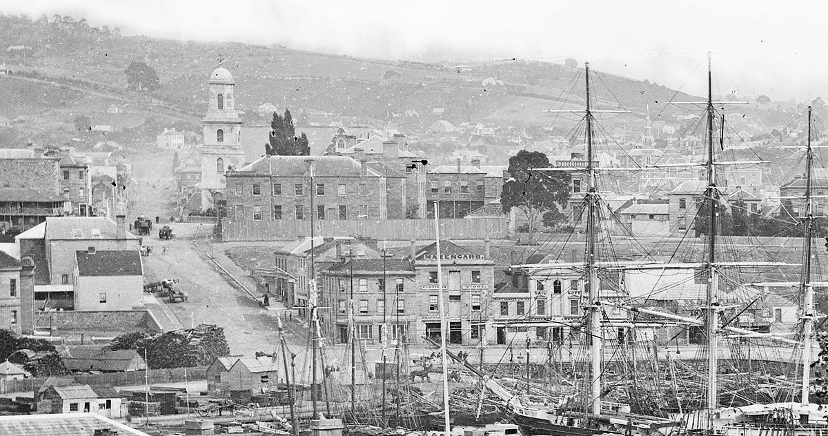 Хобарт с Ленна, Баттери-Пойнт, ок. 1900 г