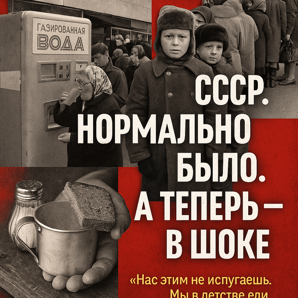 Нас этим не испугаешь. Мы в детстве ели снег и хлеб с солью