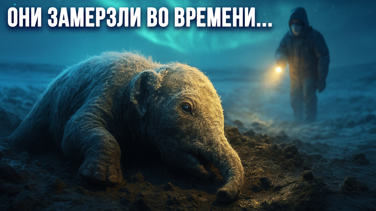 Мамонтенок найденый в тундре