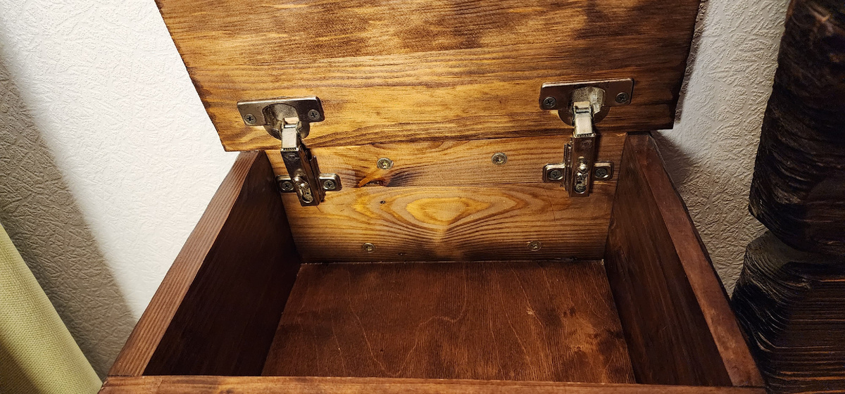 Внутренняя часть и верхняя крышка - гладкие