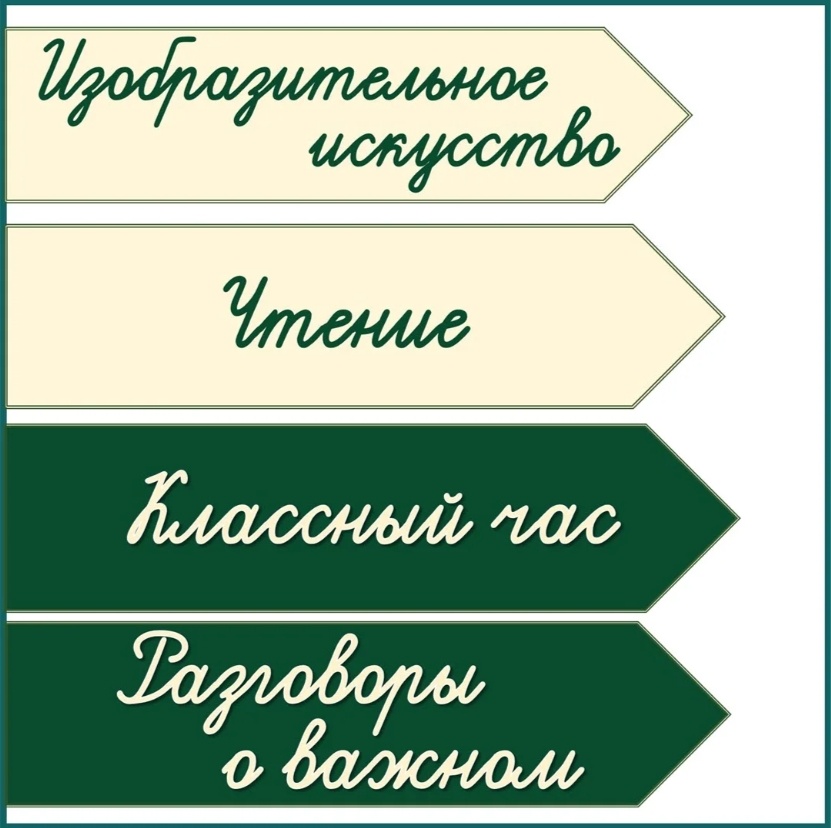 Названия уроков для школьной доски. Шрифт прописи