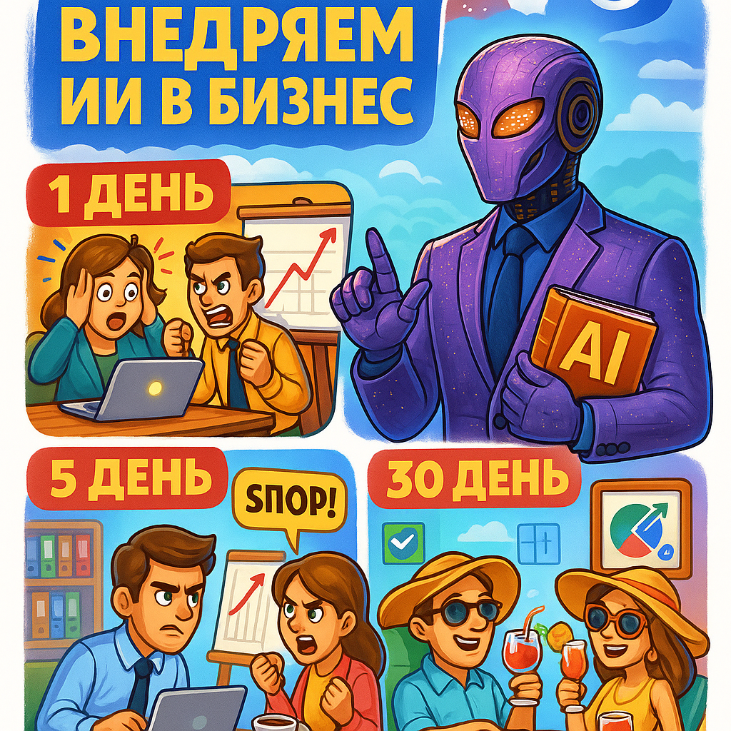    ИИ за 30 дней: пошаговый план внедрения, который сэкономит миллионы и принесёт прибыль даже новичку Дмитрий Попов | Comandos.ai