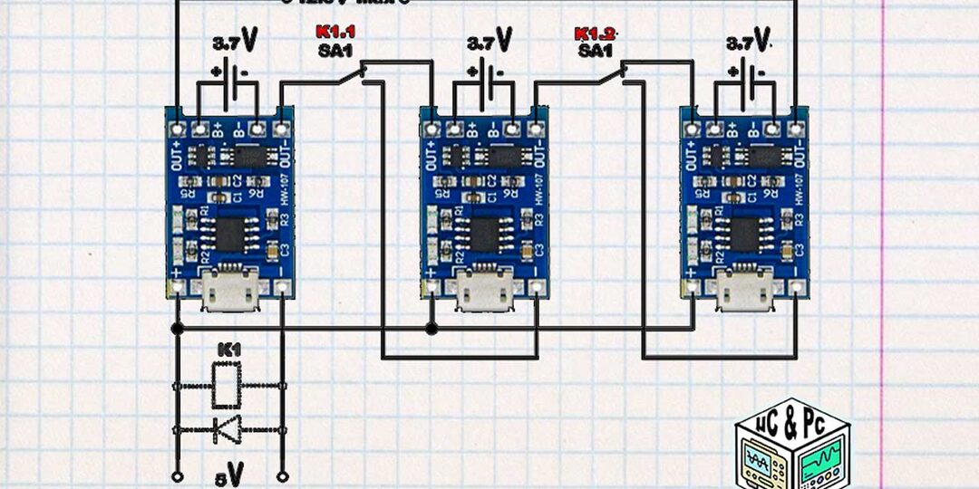 📙 Последовательная ЗАРЯДКА Аккумуляторов с TP4056: простой способ без балансиров