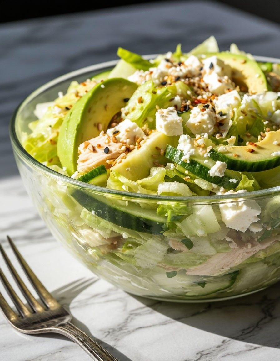 Кето салат с пекинской капустой