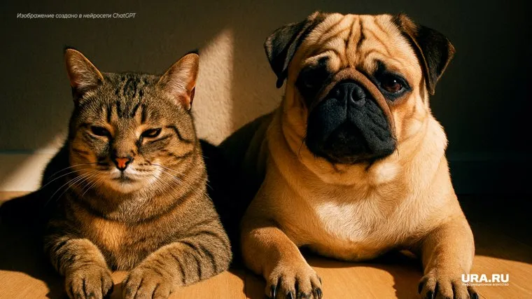 Ответственность владельца — создать комфортные условия, обеспечить свежую воду, тень и покой питомцам в жару
Фото: Создано в ChatGPT © URA.RU