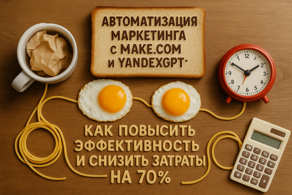    Как автоматизировать маркетинговые кампании с помощью Make.com и YandexGPT Цезариум