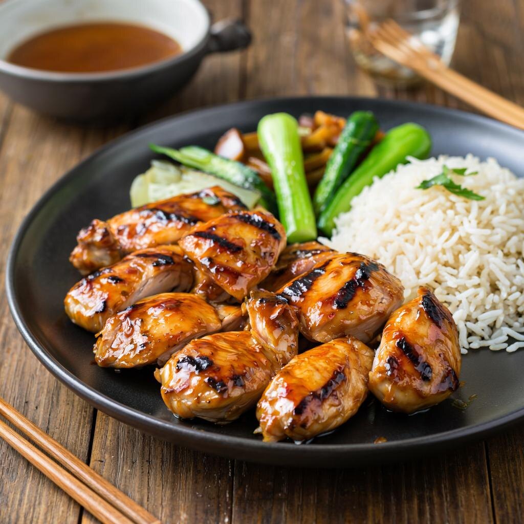 Курица в медово-горчином соусе