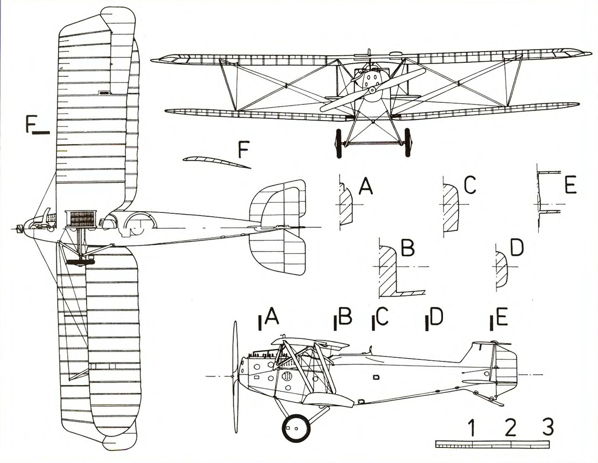 схема штурмовика Hannover CL.III