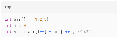 Массив, инкремент и UB (неопределенное поведение)