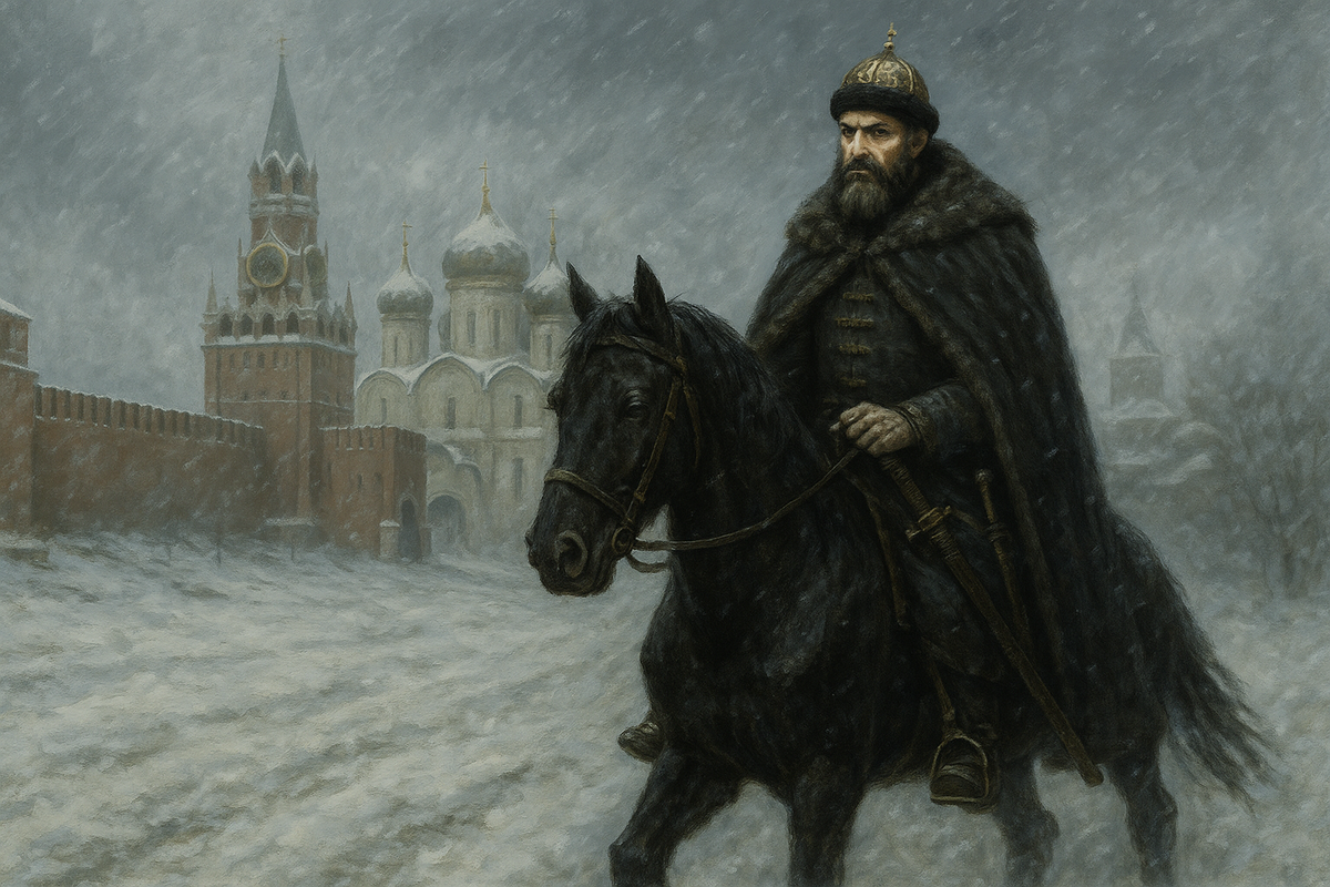 Иван IV покидает Москву.
