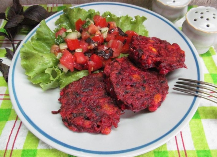 Свекольные котлеты