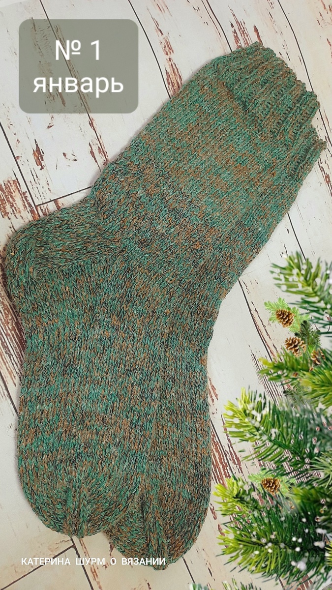 Январь, Носочный марафон 365 дней Катерины Шурм, фото автора канала
