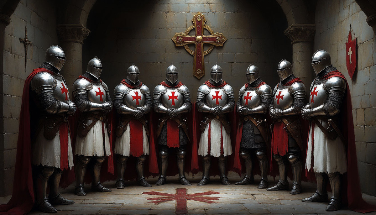 Восемь рыцарей основателей ордена тамплиеров