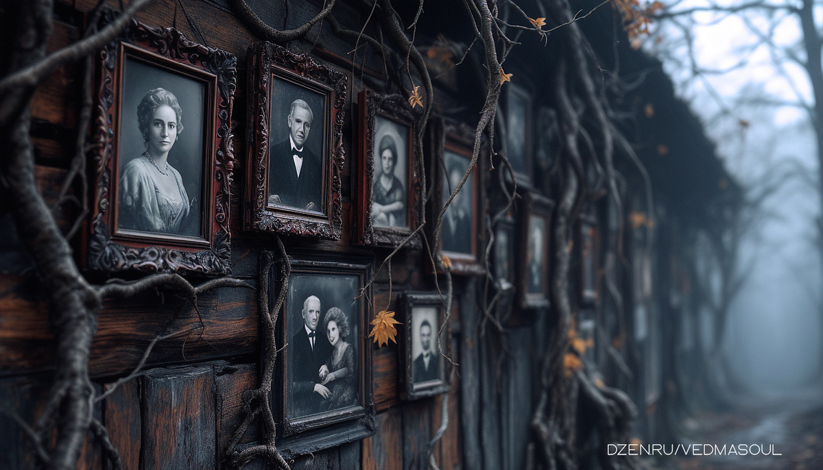 Авторское изображение @vedmasoul. Cгенерировано ИИ. Родовая порча, чистка рода