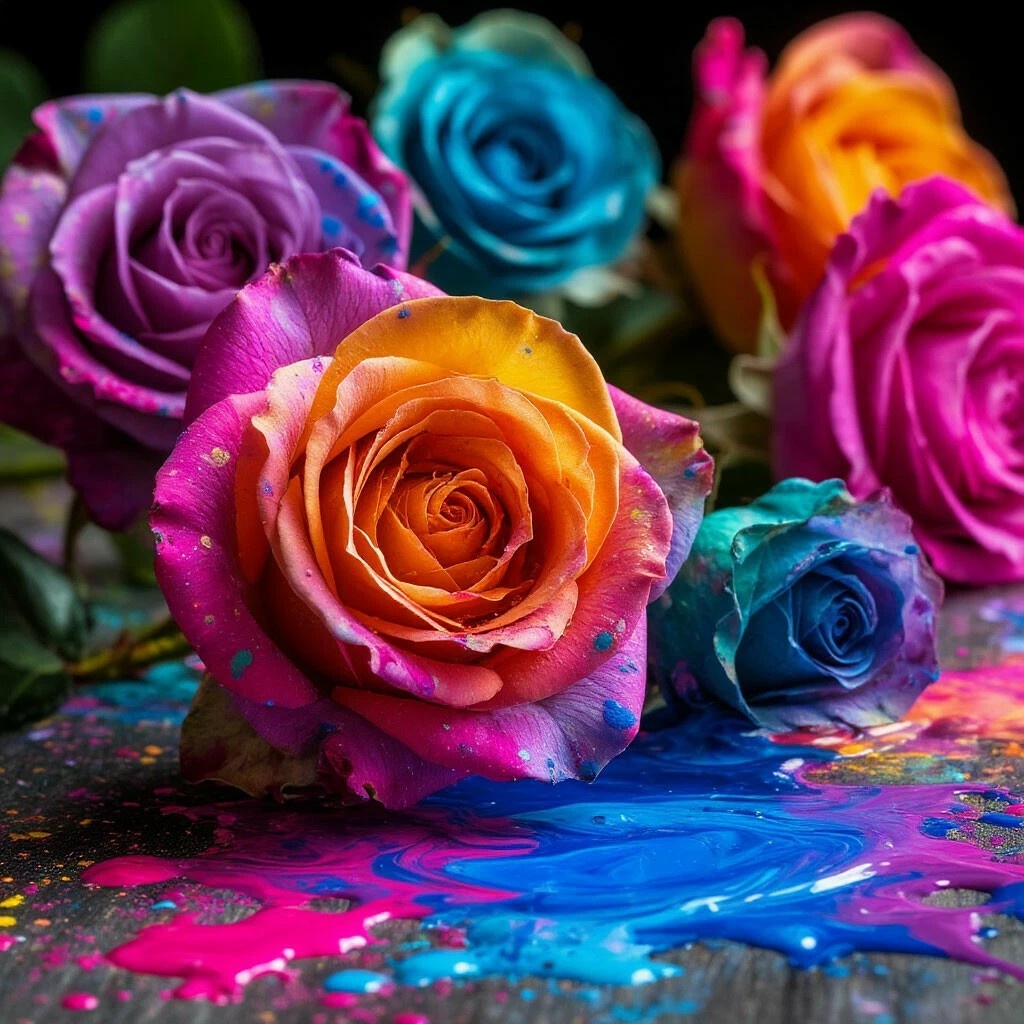 Розы на палитре. Шедеврум.