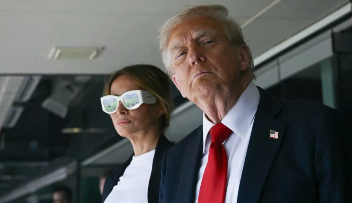 Свежее фото четы Трампов. Из открытых источников. 