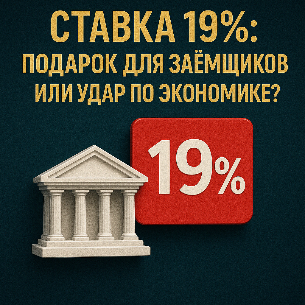 🏦 «Ставка 19%: подарок для заемщиков или удар по экономике?»