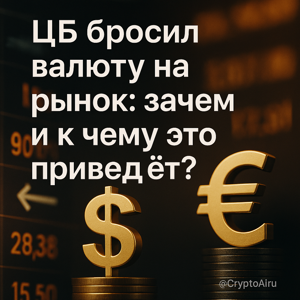 💱 «ЦБ бросил валюту на рынок: зачем и к чему это приведёт?»