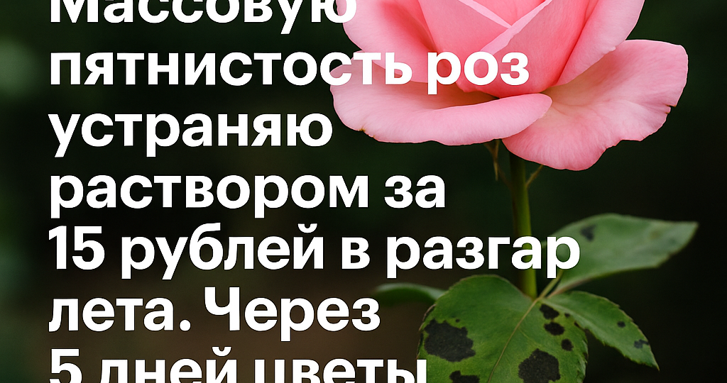 Спасаю розы содой за копейки — листья зеленеют за 5 дней, пока у соседей кусты лысеют