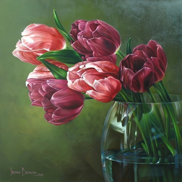 Сильвина  Белькастро. "Тюльпаны"