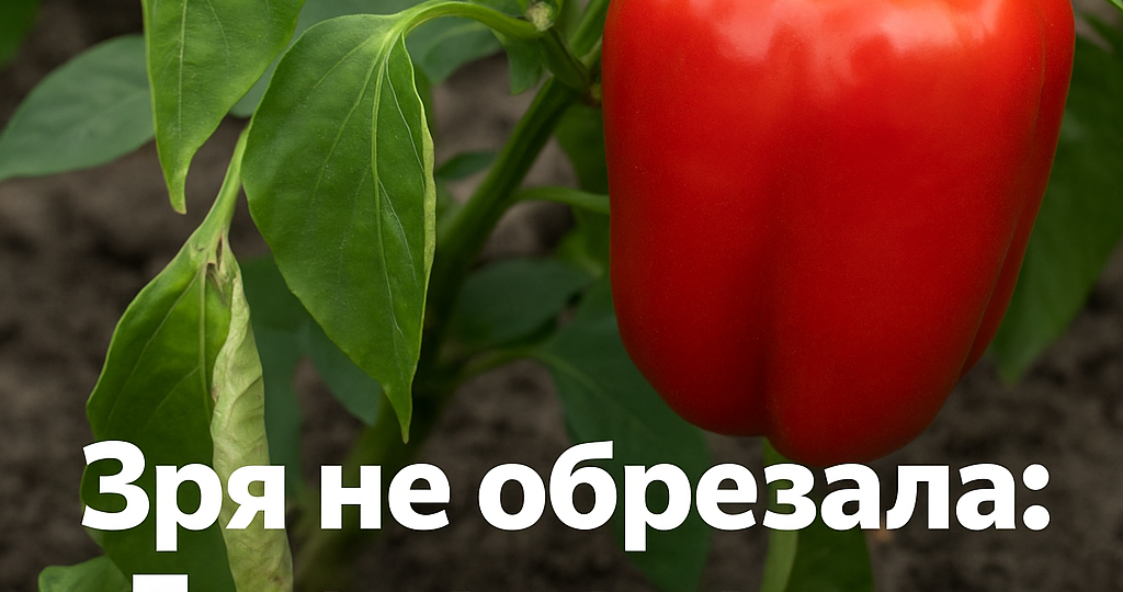 Зря не обрезала: 5 признаков, когда перцу срочно нужны ножницы
