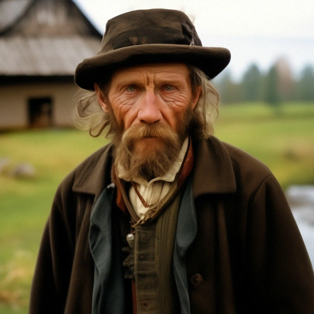 Латышский крестьянин. 19 век.