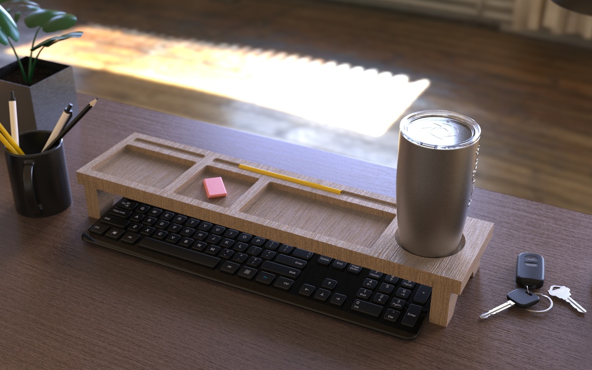 Настольный органайзер из дерева