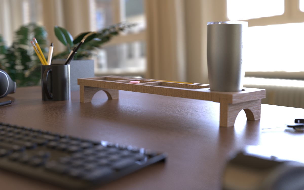 Настольный органайзер из дерева