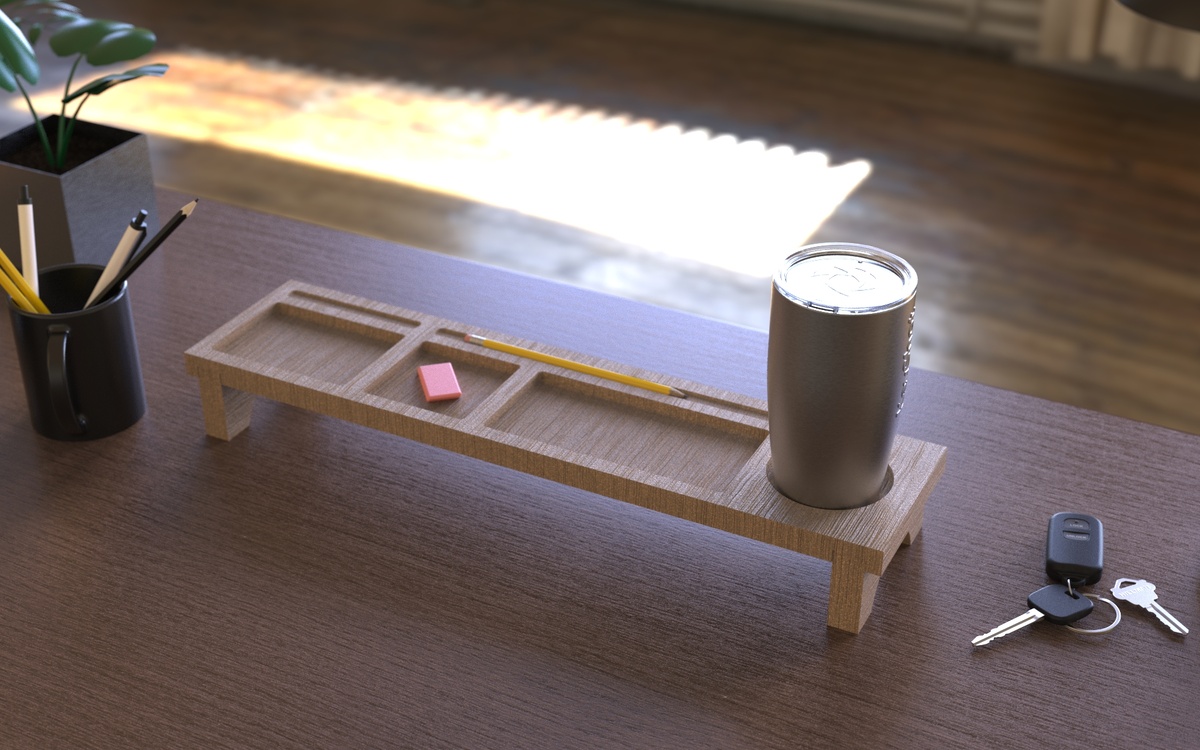 Настольный органайзер из дерева